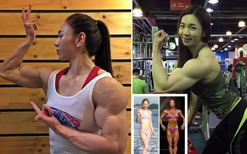 Korean Female Bodybuilder huge