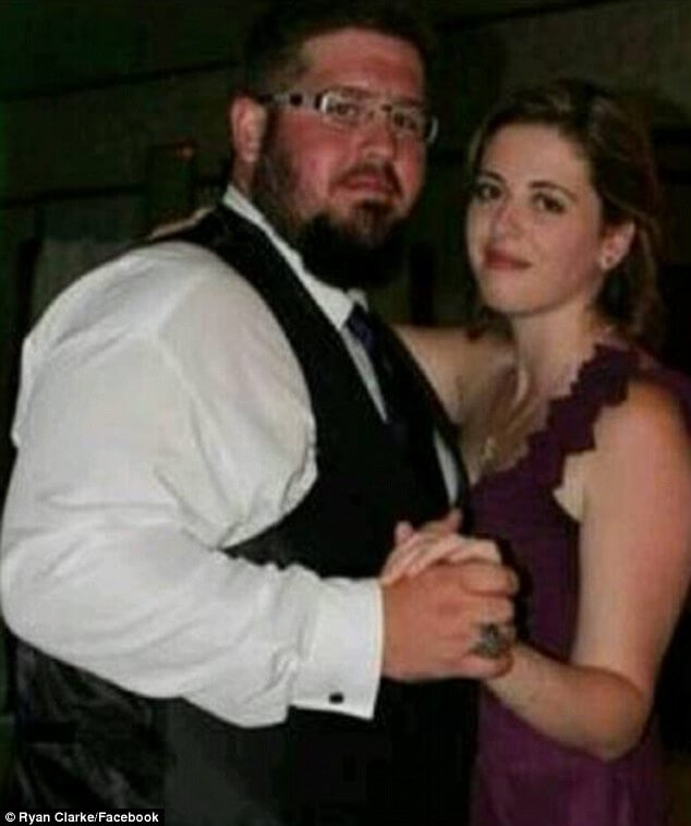 Ryan Clarke and His wife before massive weight loss